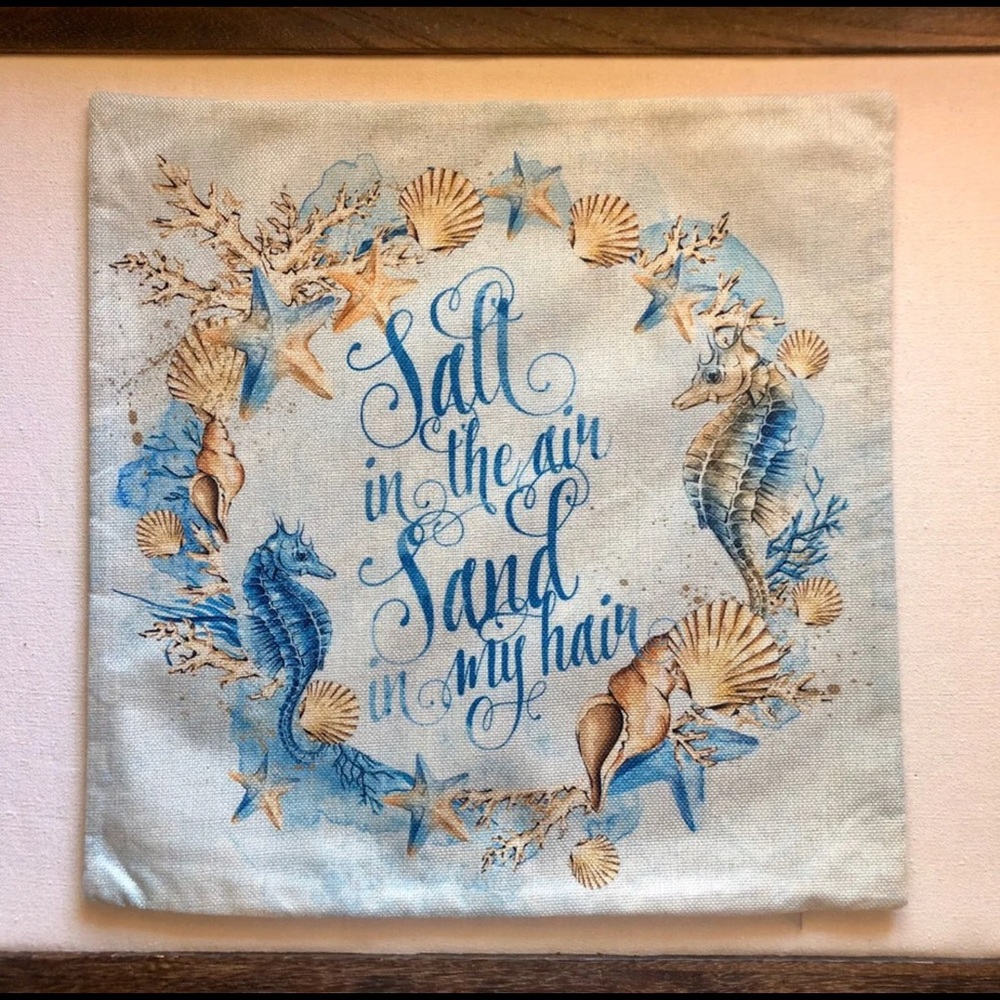 Salt and sand pillow case/pillow cover
